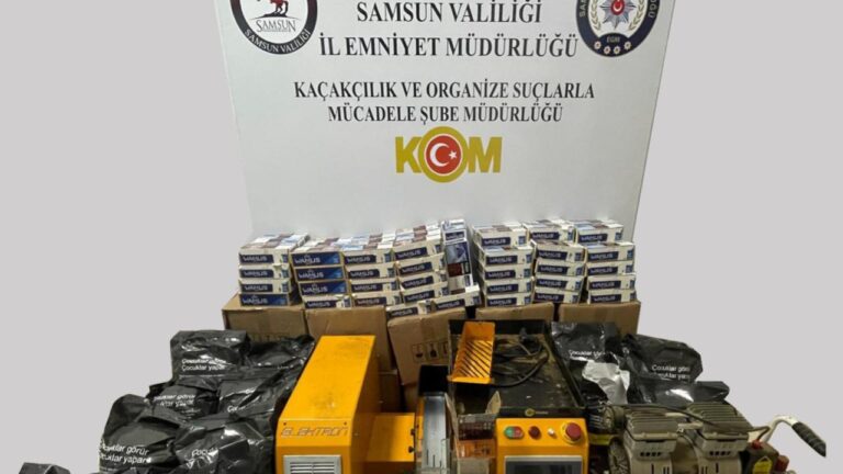 Samsun'da tütün kaçakçılığı operasyonunda: 20 bin makaron ele geçirildi